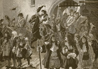 Entry of the Prince of Orange into Exeter after his landing at Torbay, 1688 by Gordon Frederick Browne